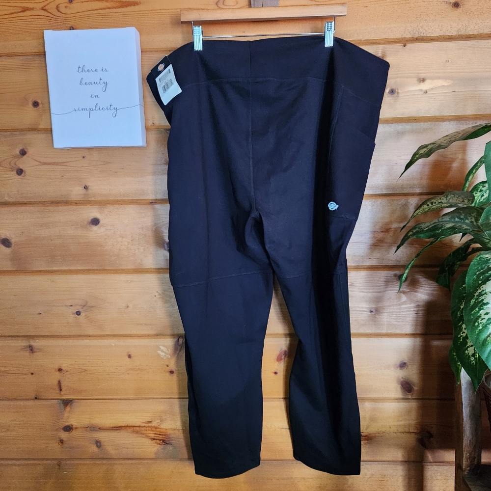 Dickies NWT Black Utility Leggings Zip Skinny Stretch Athletic Pants Plus Sz 3XR
